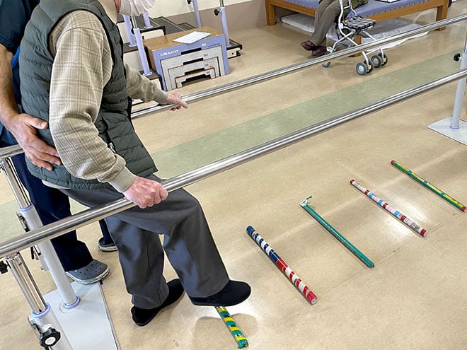 リハビリ中の写真